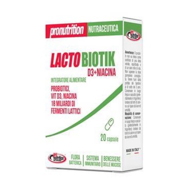 Pro Nutrition - LactoBiotik - 20 cps | Vendita Online