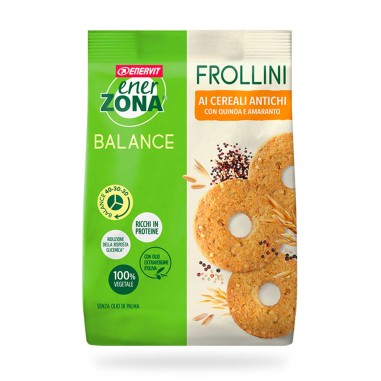 EnerZona - Frollini Balance 40/30/30 Cereali Antichi - 250 g | PRODOTTI VEGANI | Vendita Online