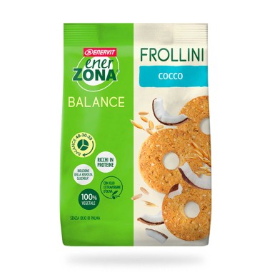 EnerZona - Frollini Balance 40/30/30 Cocco - 250 g | ALIMENTI | Vendita Online