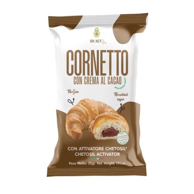 Dr. Keto - Cornetto ripieno con Crema al Cacao  - 55 g | Vendita online