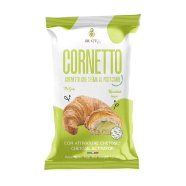 Dr. Keto - Cornetto ripieno con Crema al Pistacchio  - 55 g | Vendita online