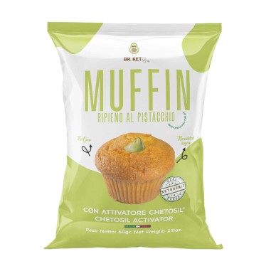 Dr. Keto - Muffin ripieno di Crema al Pistacchio - 60 g | Vendita online