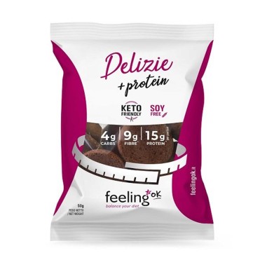 Delizia + Protein - 50 g | Feeling Ok | Snack Proteico