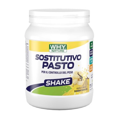 Why Nature - Sostitutivo Pasto Shake Banana-Vaniglia - 480 g | Vendita online