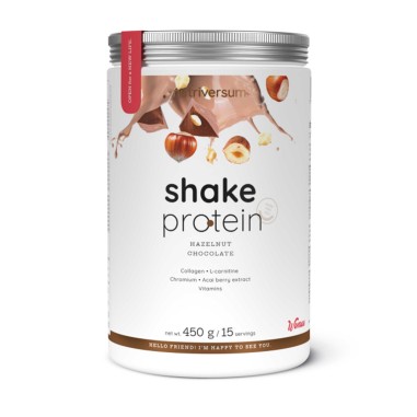 Nutriversum - Shake Protein Hazelnut Chocolate - 450 g | Integratori | Vendita Online