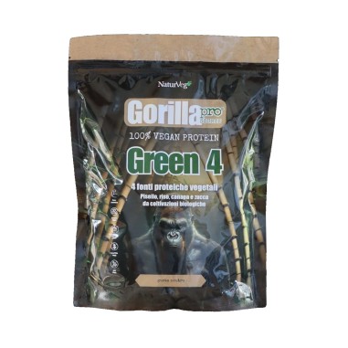 NaturVeg - Gorilla 100% Vegan Protein Green 4 - 1 kg | Vendita Online