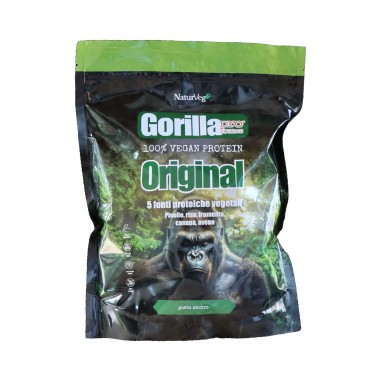 NaturVeg - Gorilla 100% Vegan Protein Original - 1 kg | Vendita Online