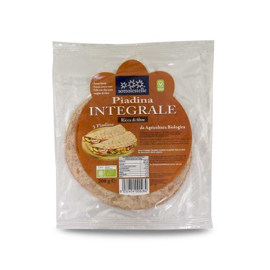 Sottolestelle - 3 Piadine Integrali - 200 g