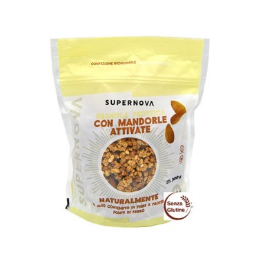 Supernova - Granola Proteica Senza Glutine Mandorle Attivate - 300 g