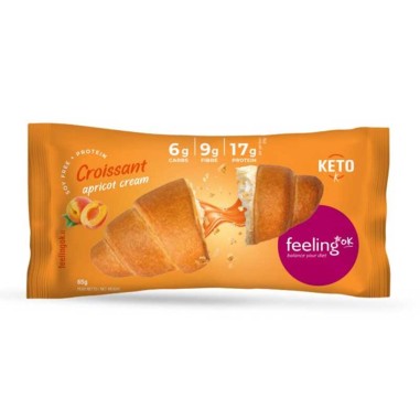 Feeling Ok - Croissant ripieno all'Albicocca - 65 g